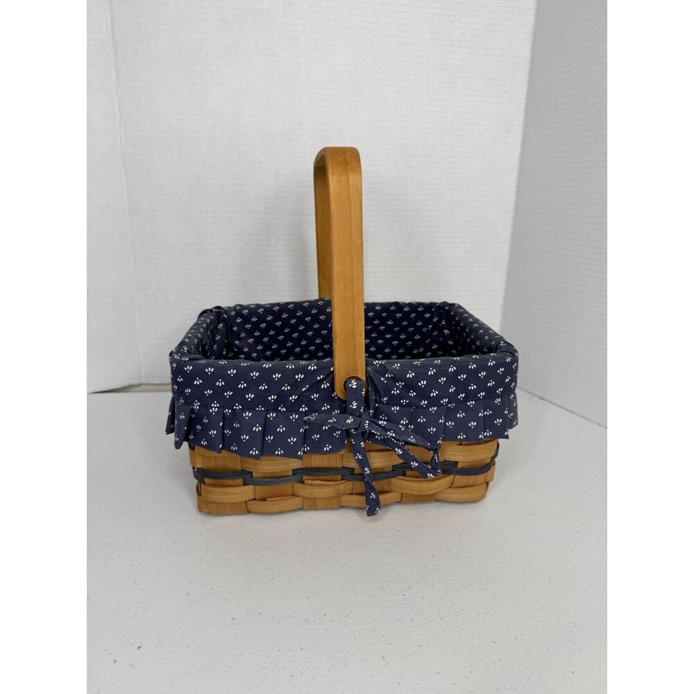 Vintage Unbranded basket, Protector, Blue/Navy Liner